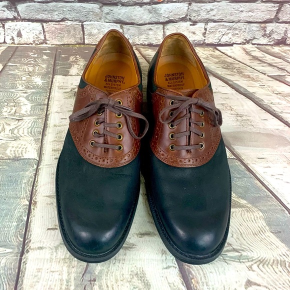 Johnston & Murphy 2 Tone Dual Width Oxfords Sz 9 main image 5